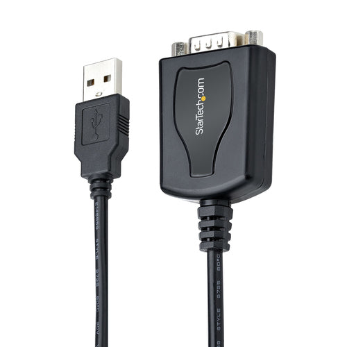 StarTech.com 3ft (1m) USB to Serial Cable with COM Port Retention, DB9 Male RS232 to USB Converter, USB to Serial Adapter for PLC/Printer/Scanner, Prolific Chipset, Windows/Mac StarTech.com 3ft (1m) USB to Serial Cable with COM Port Retention, DB9 Male RS232 to USB Converter, USB to Serial Adapter for PLC/Printer/Scanner, Prolific Chipset, Windows/Mac